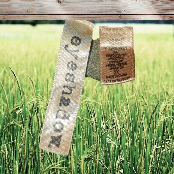 Eyeshadow Green Lace Tank Top 2x style B99579gbt - Picture 5 of 6